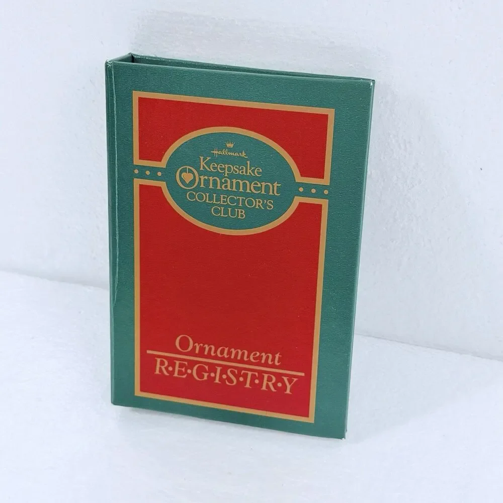 Vintage 1987 Hallmark Keepsake Ornament Collector's Club Registry Binder Book